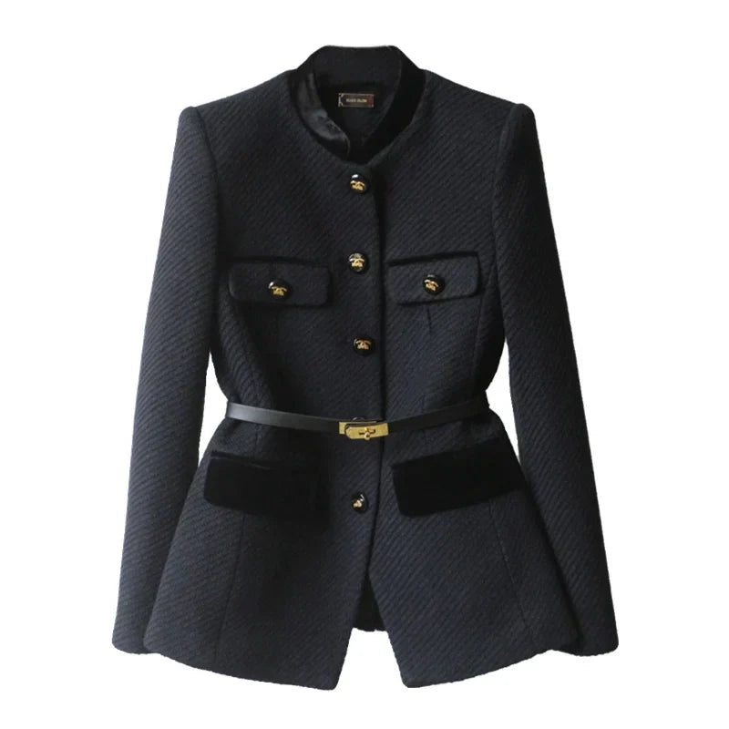 Elena | Elegant Tailored Mid-Length Wool Coat for Women (65) 0