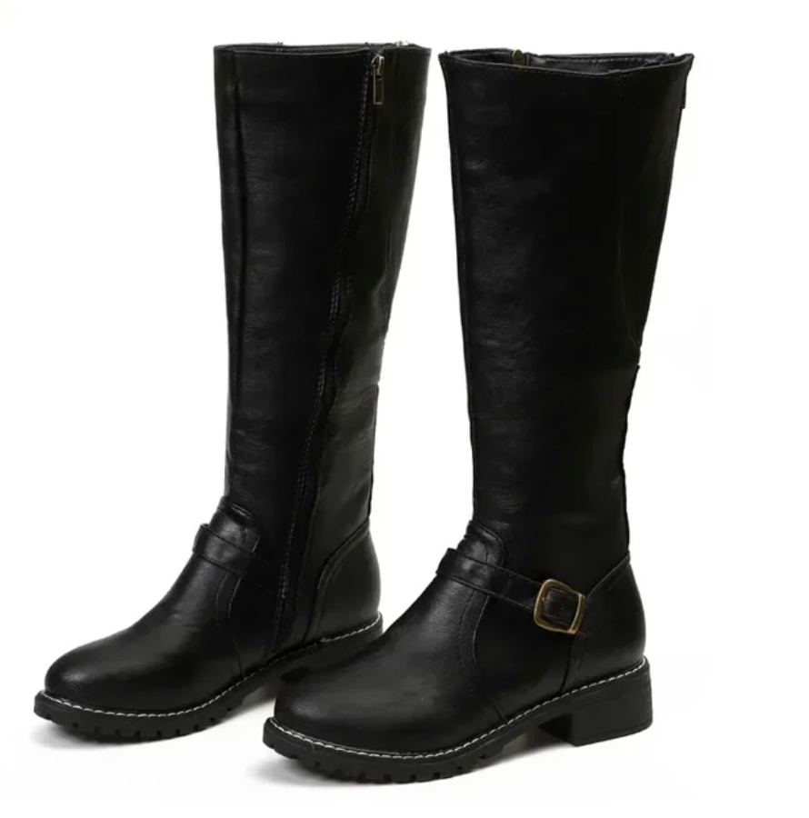 Emma | Elegant Brown Knee High Boots 7