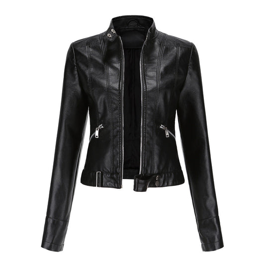 Emma | Stylish Fitted Leather Jacket Women 0