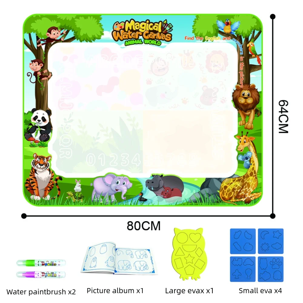 Extra Large Water Doodle Mat for Kids – Mess-Free Aqua Drawing Toy with Multiple Themes and Sizes 16
