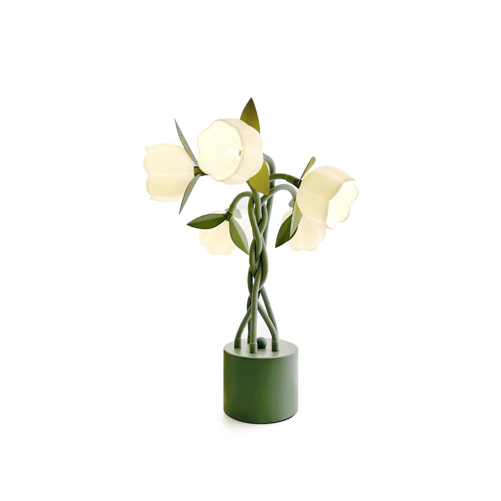 PetalAura – Lampada da Tavolo Floreale Scultorea