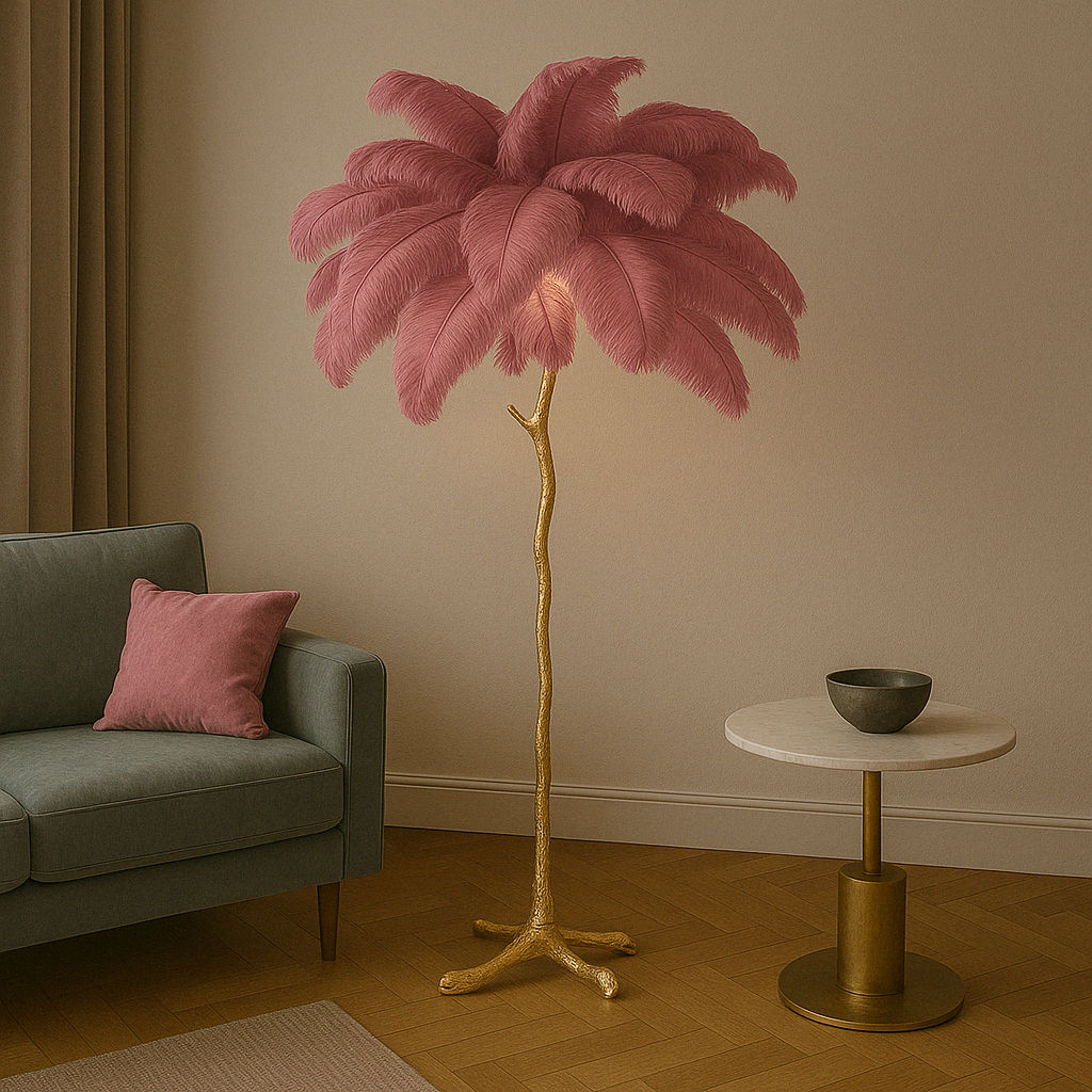 Feather floor lamp 5
