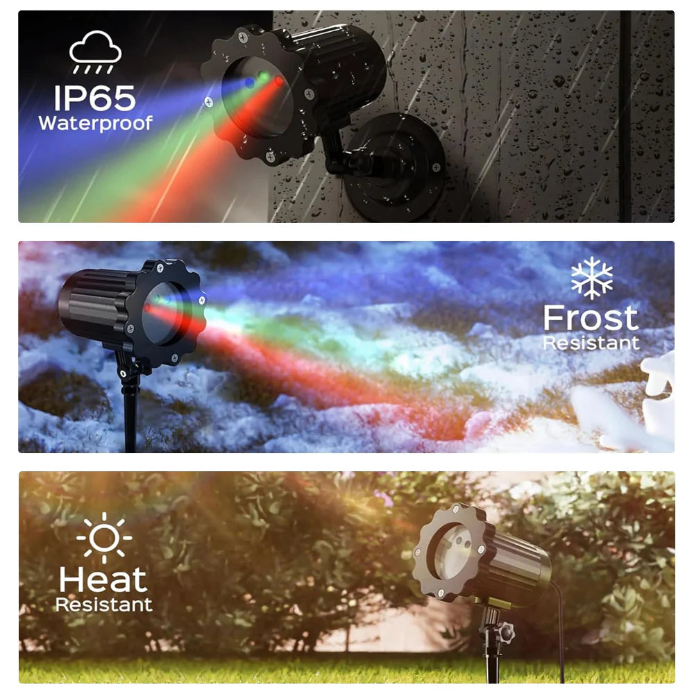 FestivaGlow | Vibrant Waterproof Outdoor Christmas Projector Lights 6