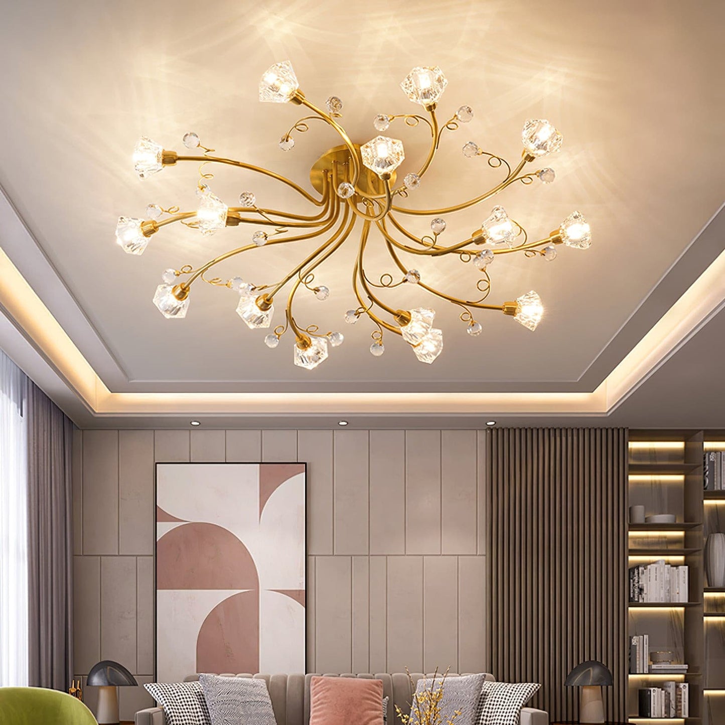 FloralBeam - Elegant Ceiling Lamp