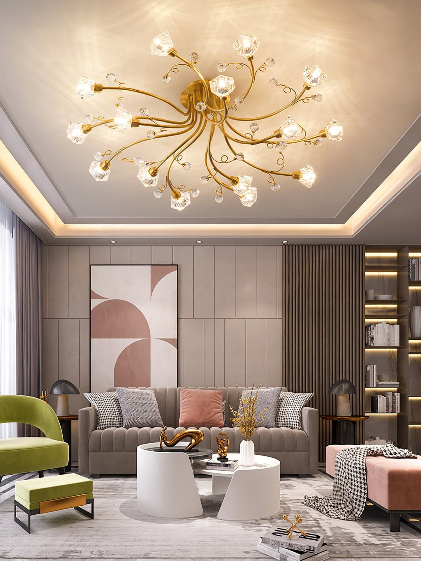 FloralBeam - Elegant Ceiling Lamp