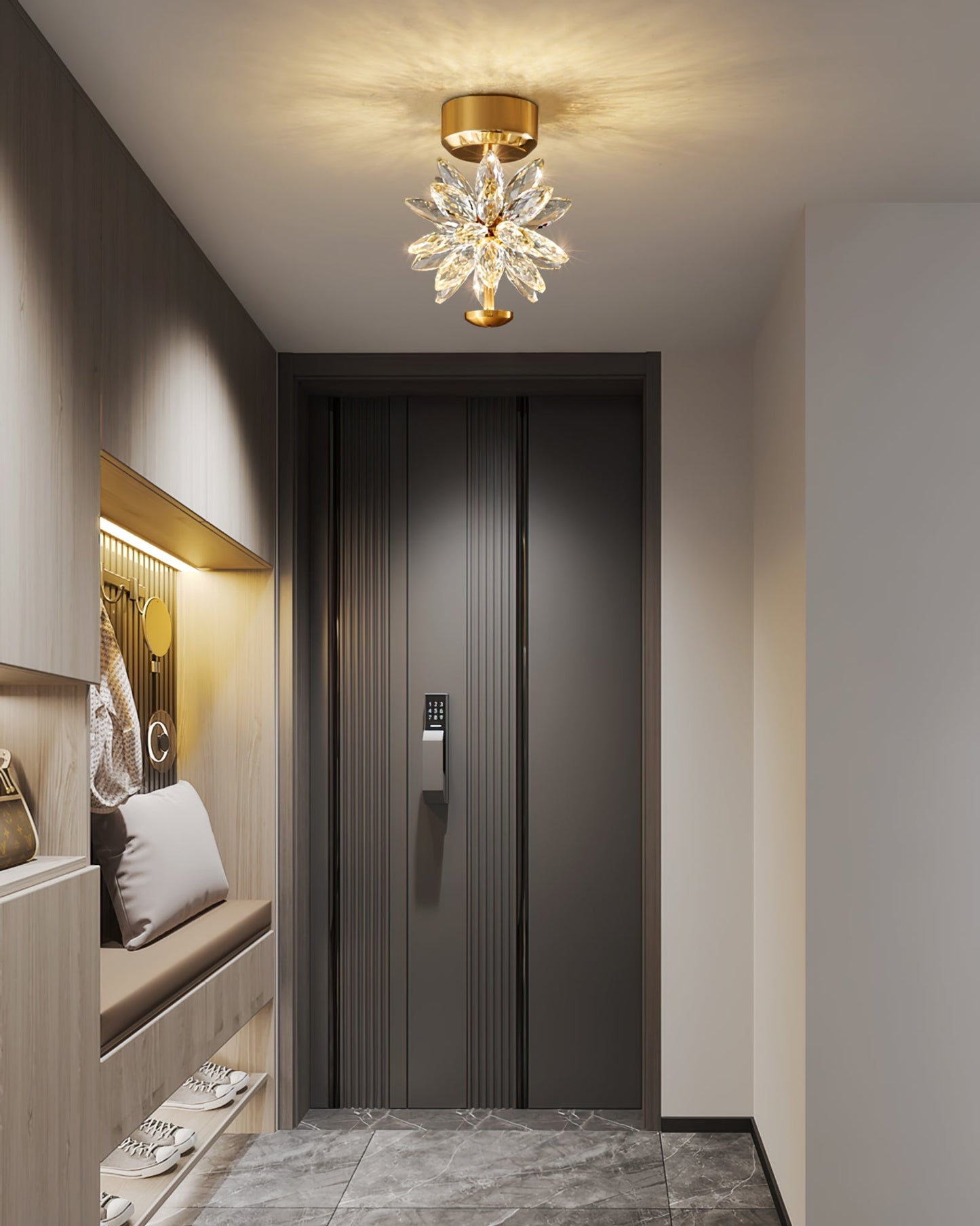 BotanicLuxe - Ceiling Lamp with Floral Theme and Subtle Radiance