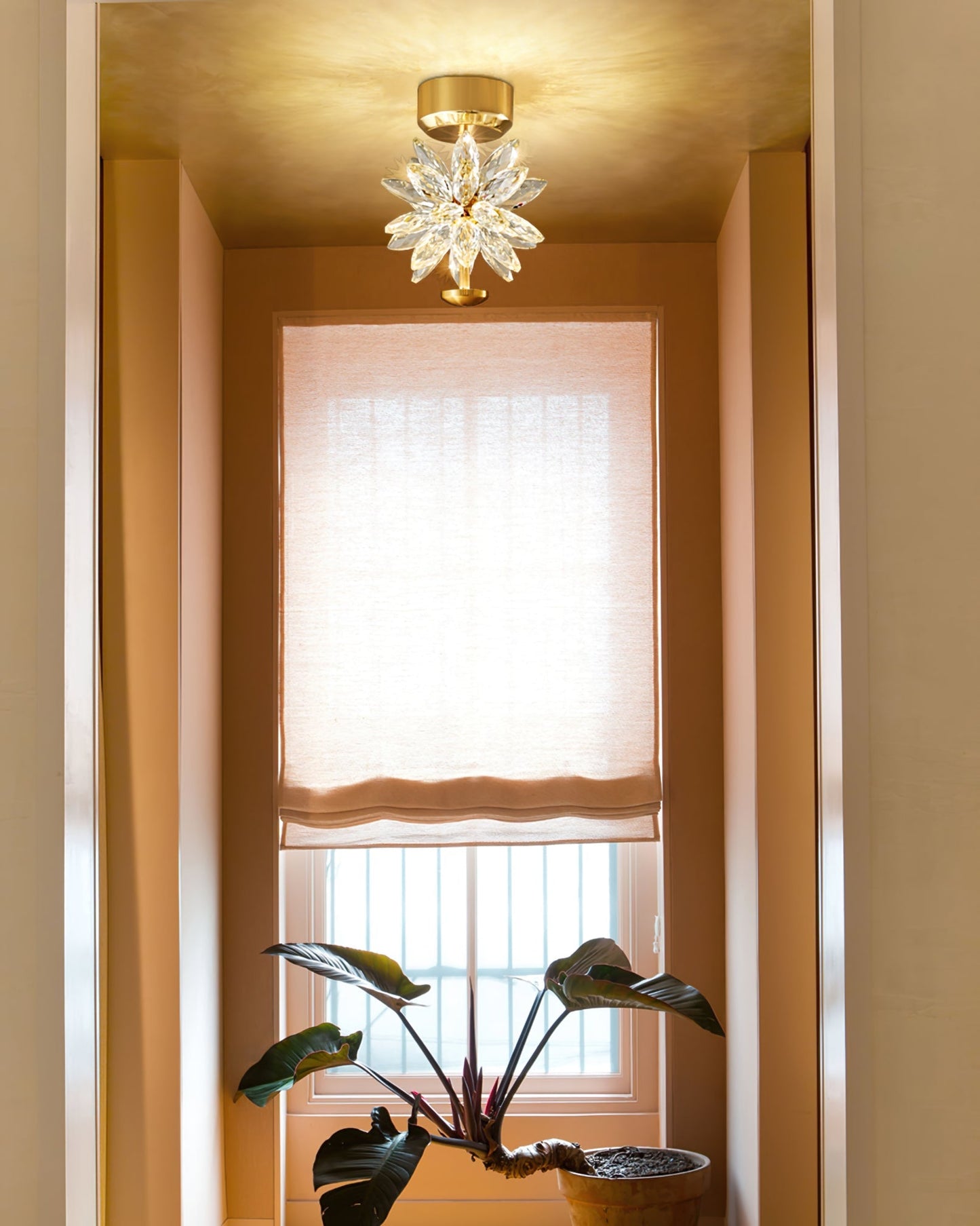 BotanicLuxe - Ceiling Lamp with Floral Theme and Subtle Radiance