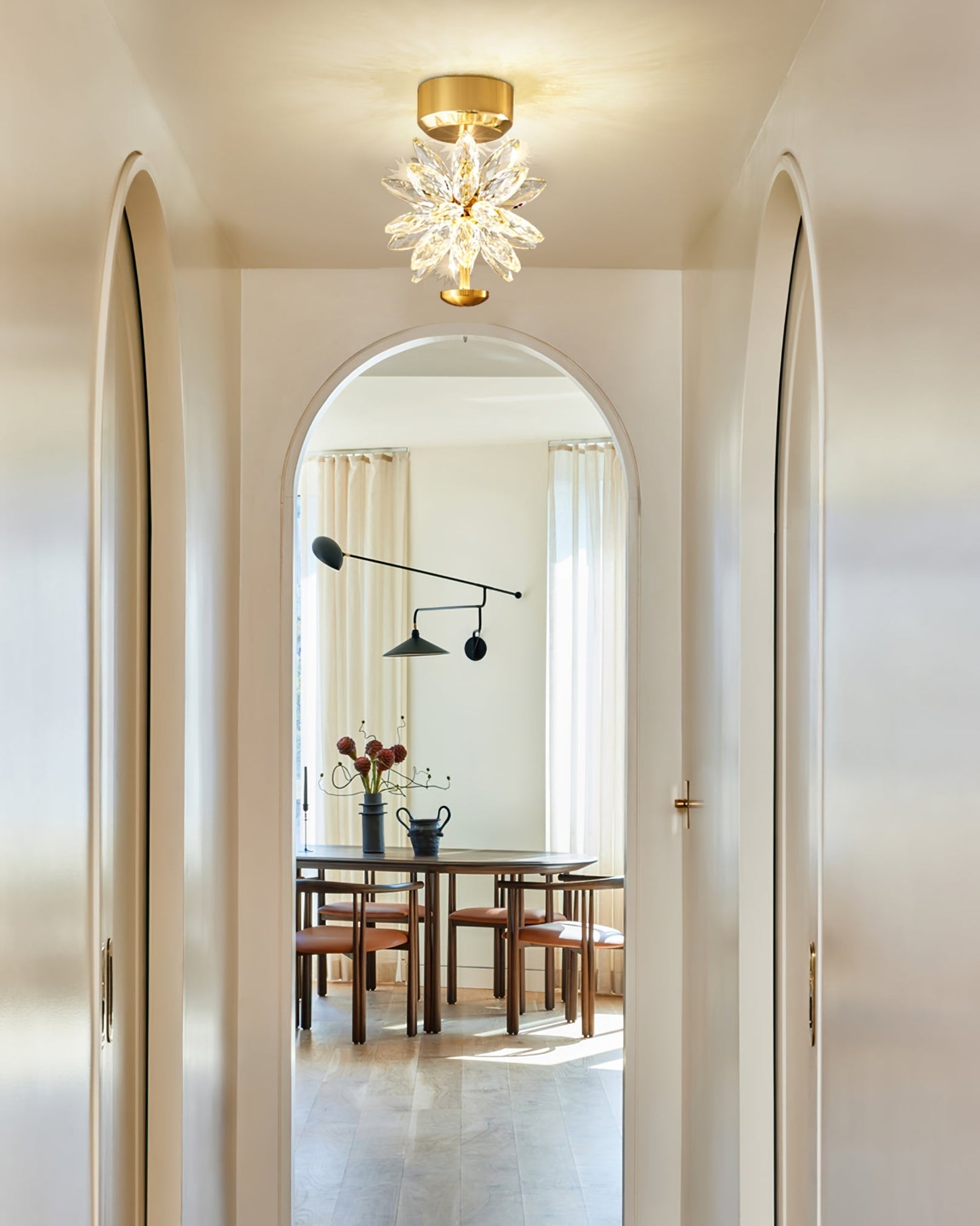 BotanicLuxe - Ceiling Lamp with Floral Theme and Subtle Radiance