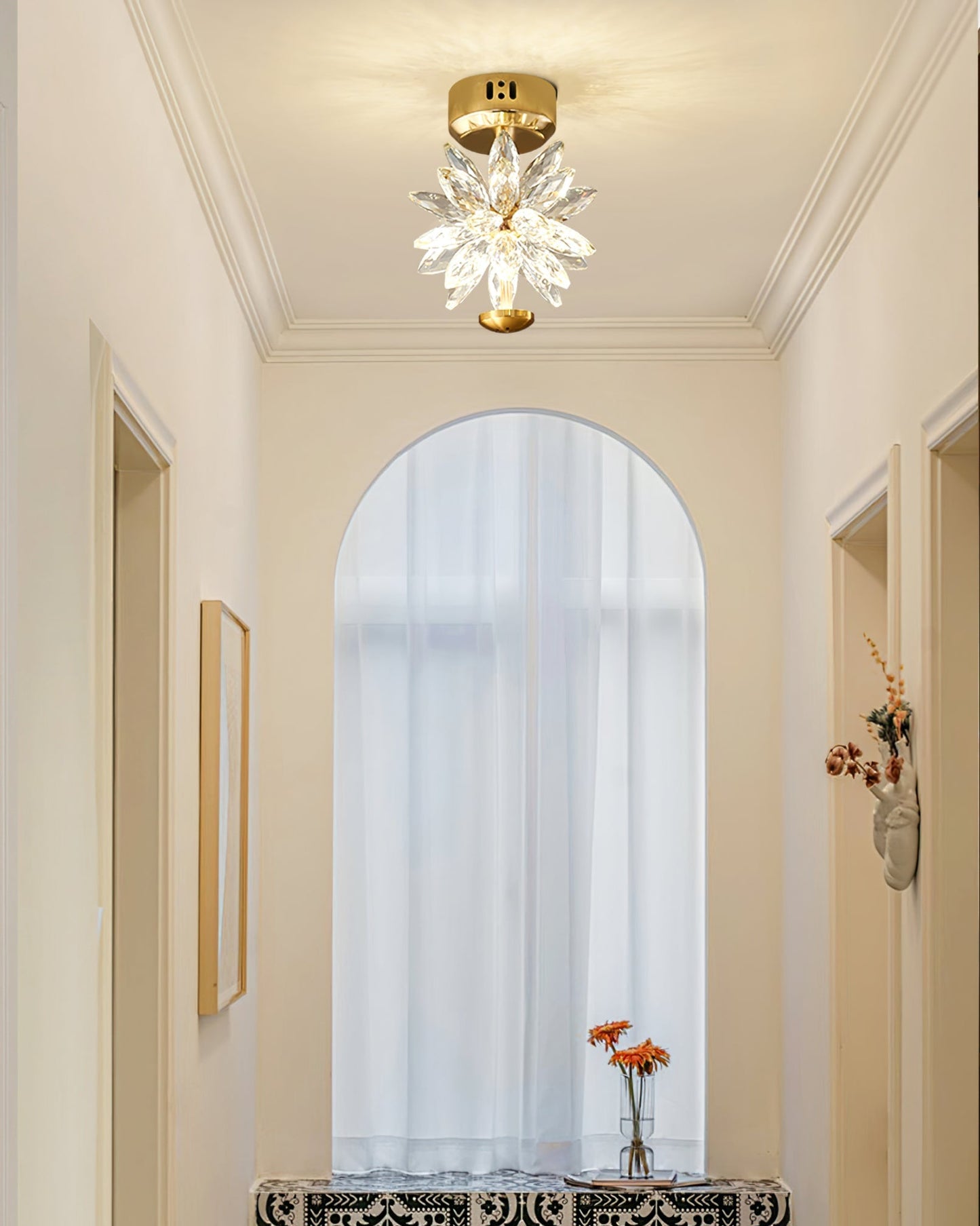 BotanicLuxe - Ceiling Lamp with Floral Theme and Subtle Radiance