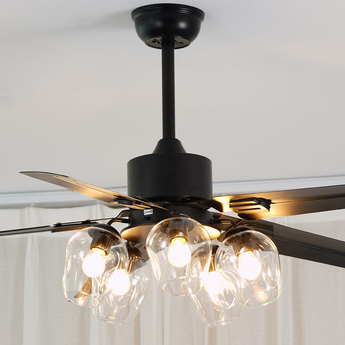 SpinAura - Stylish Glass Ceiling Fan