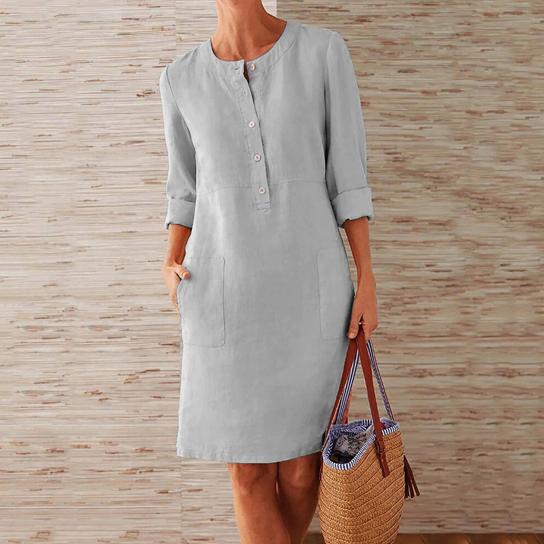 Variant image for Women's Summer Dress Blue Size M Polyester-15
