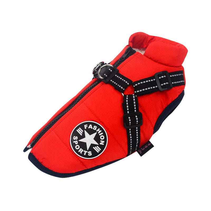 FurGuard | Warm & Secure Dog Coat with Built-In Harness
