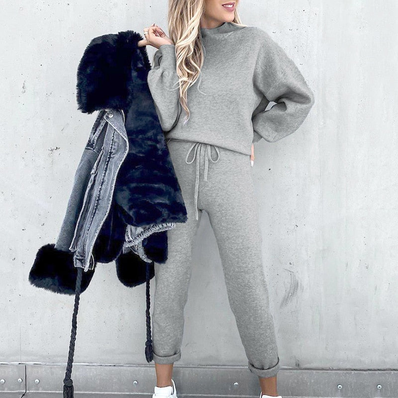 Estilo sereno | Conjunto de Loungewear de Dos Piezas Cómodo