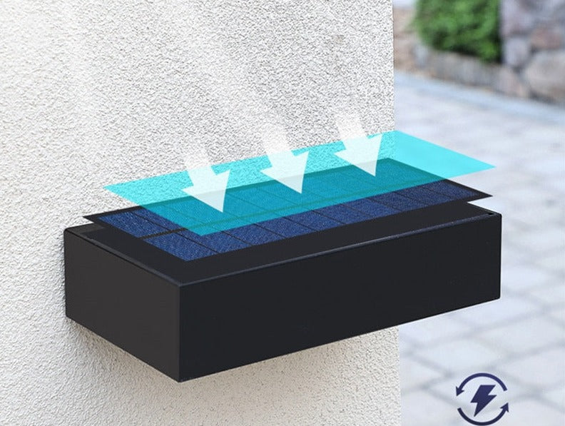 EcoShine – Moderne Solar Up-Down Außenlampe