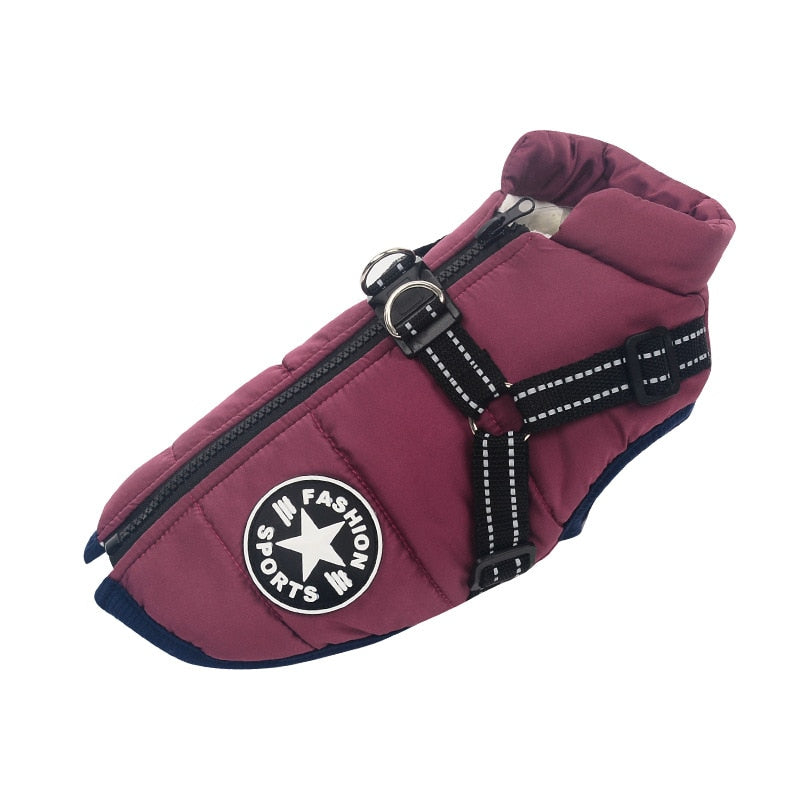 FurGuard | Warm & Secure Dog Coat with Built-In Harness