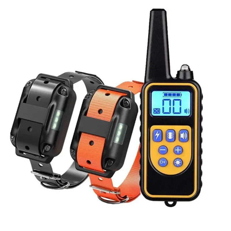 Waterproof Electric Dog Collar with Remote Control – Rechargeable, Adjustable for All Sizes, Humane Training Options-5