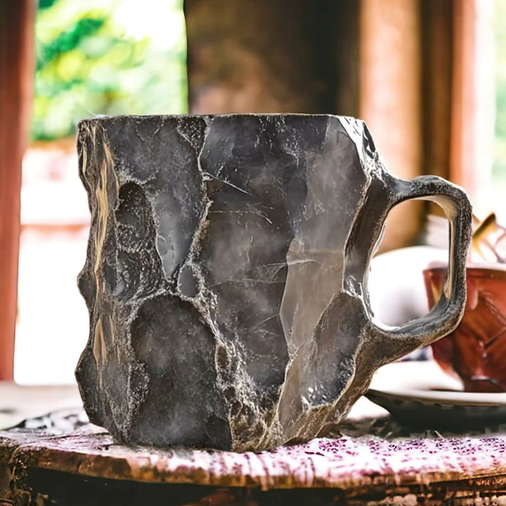 Handcrafted Mineral Crystal Mug – Insulated, Microwave Safe, 350-450 ml, Unique Design 3