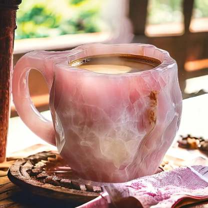 Handcrafted Mineral Crystal Mug – Insulated, Microwave Safe, 350-450 ml, Unique Design 5