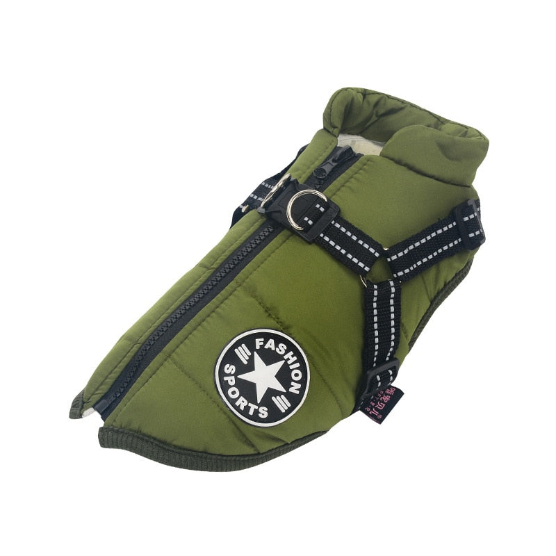 FurGuard | Warm & Secure Dog Coat with Built-In Harness
