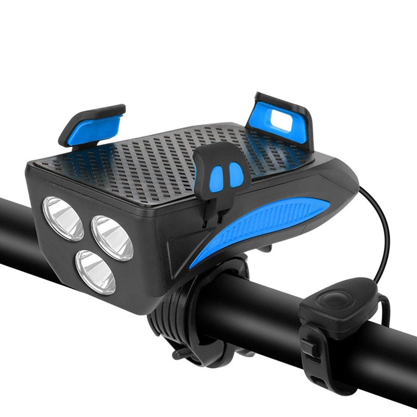 Variant image for 4-in-1 Rechargeable Bike Lights with Powerbank, Phone Holder, and Electronic Horn – LED Safety Lamp for Bicycles-3