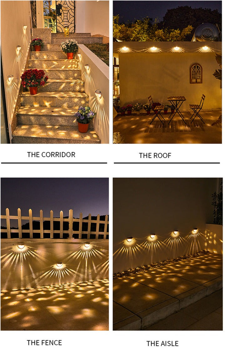 NoirRay – Solar Wall Lamp with Elegant Modern Glow