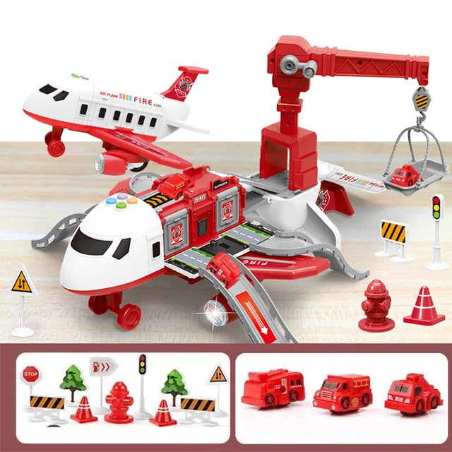 Interactive Aeroplane Toy with Accessories for Kids – Yellow/Blue/Red, Ages 1+ 2