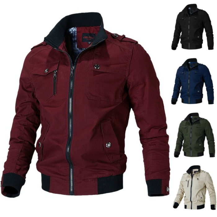Jens | Men's autumn bomber jacket with a classic design 6