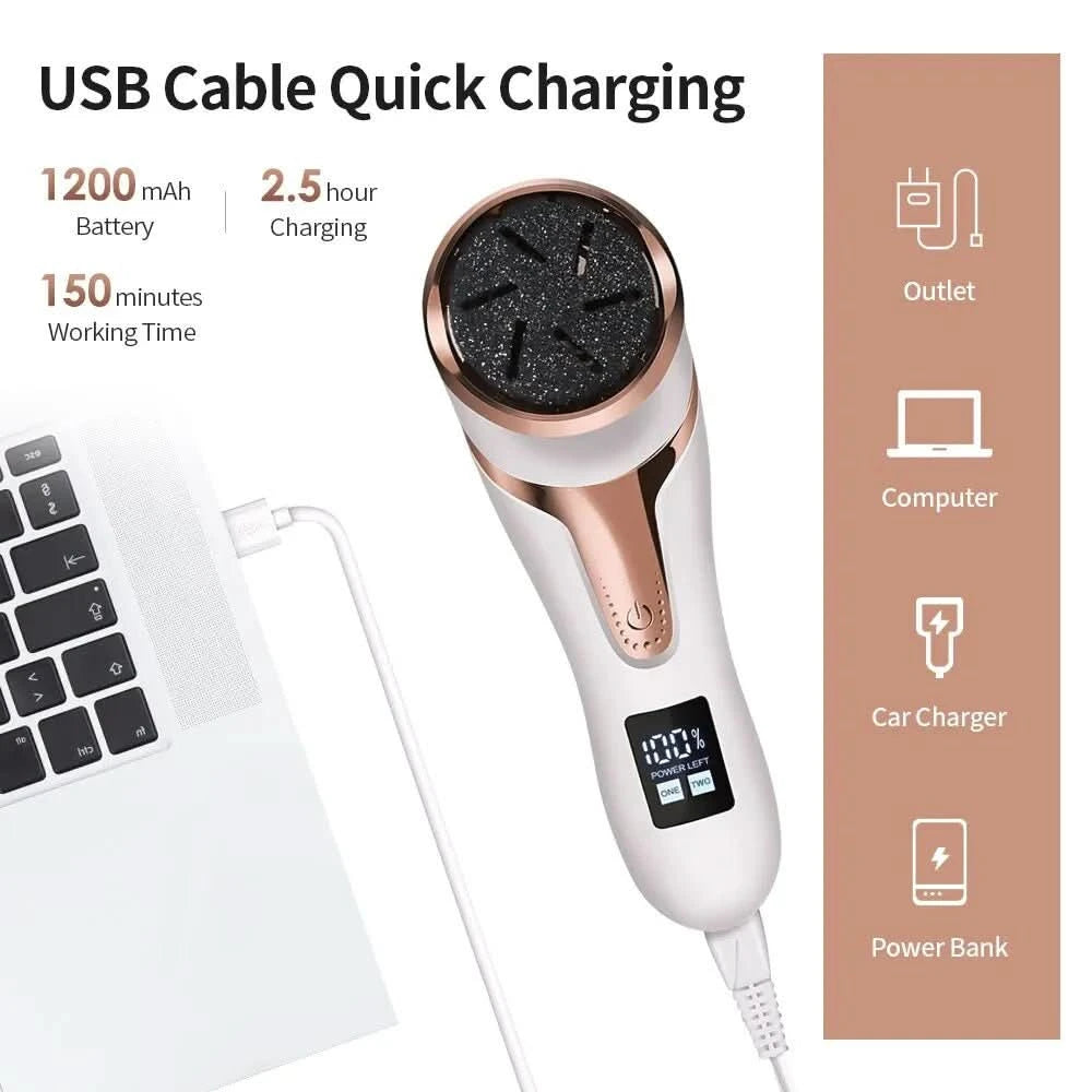 Kalluscare foot care device – rechargeable callus remover for silky soft feet 3