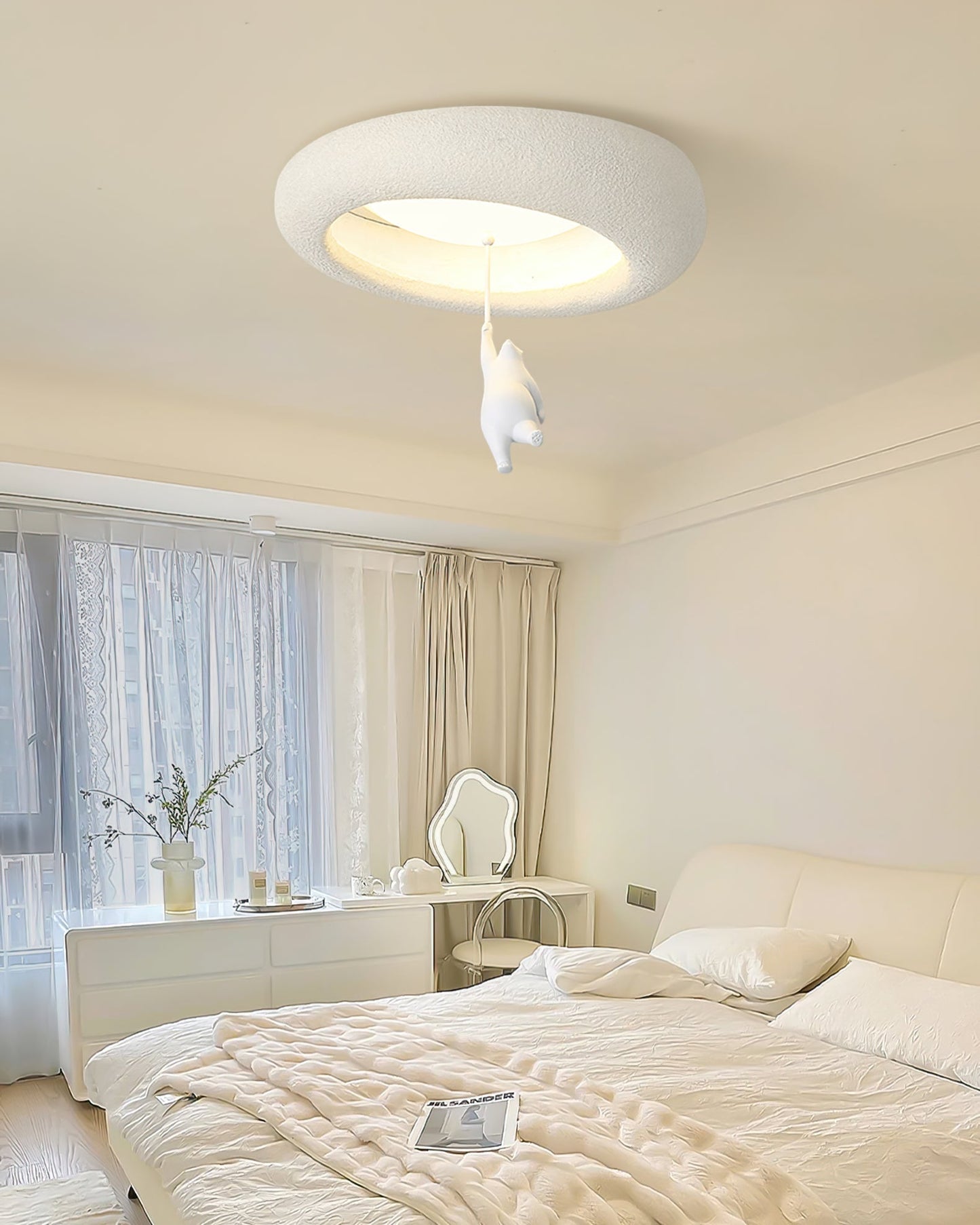 LuxePanda - Ceiling Light with Bear Design and Gentle Lighting