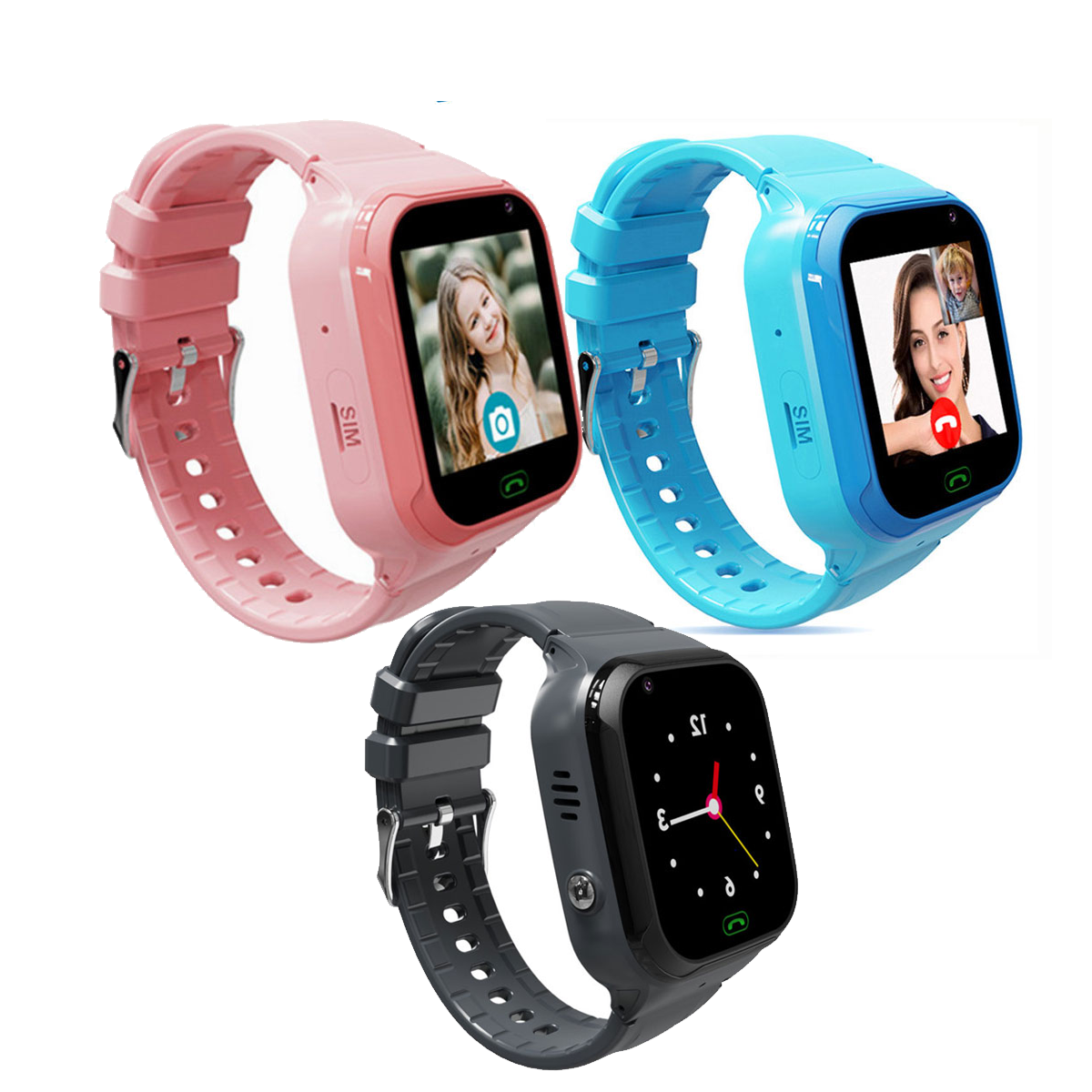 Kids GPS Smart Watch with Two-Way Calling, SOS Function, Waterproof Tracker for Safety 1
