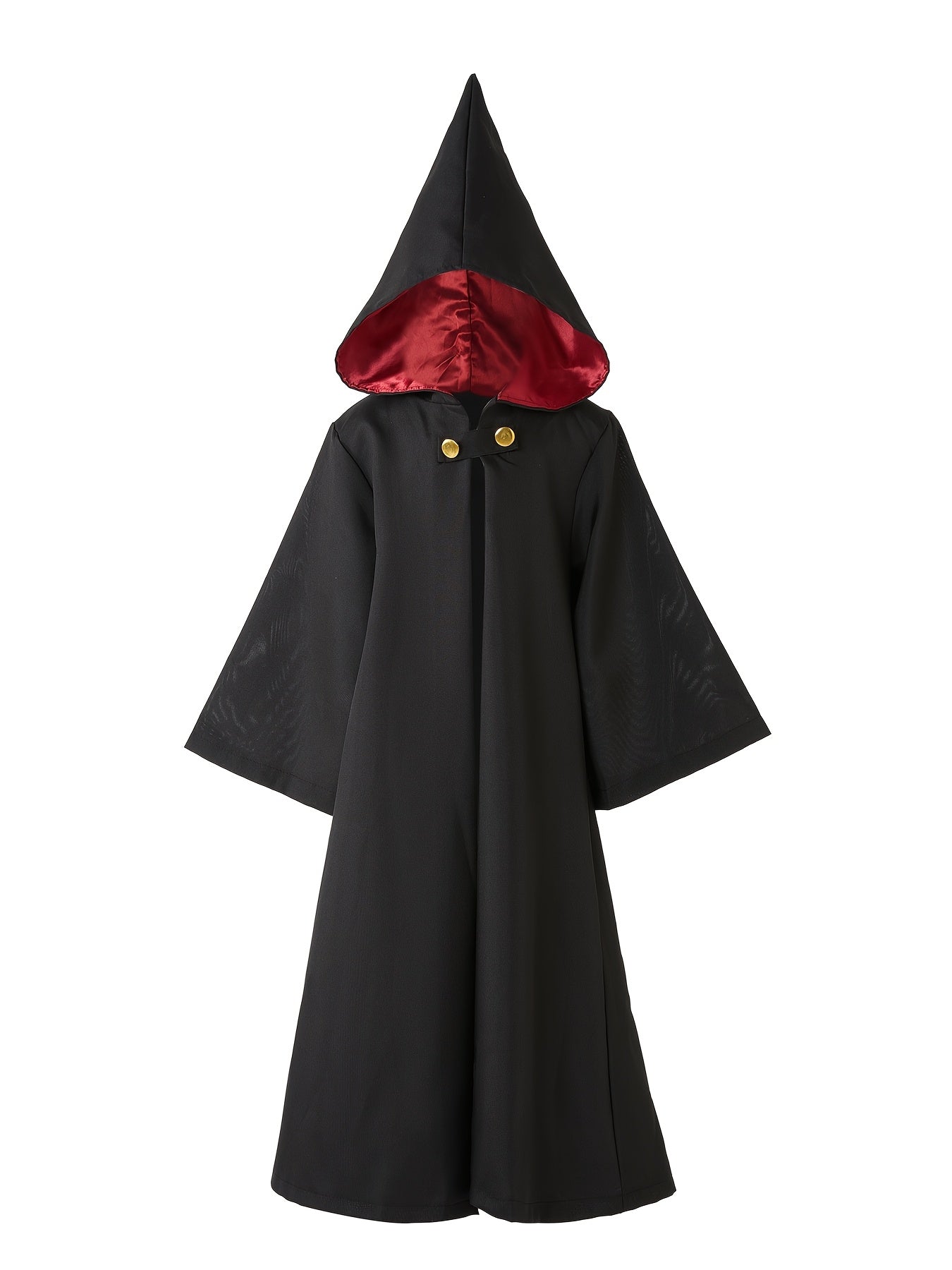 Kids Hooded Wizard Halloween Costume Set | Robe Glasses Hat 1