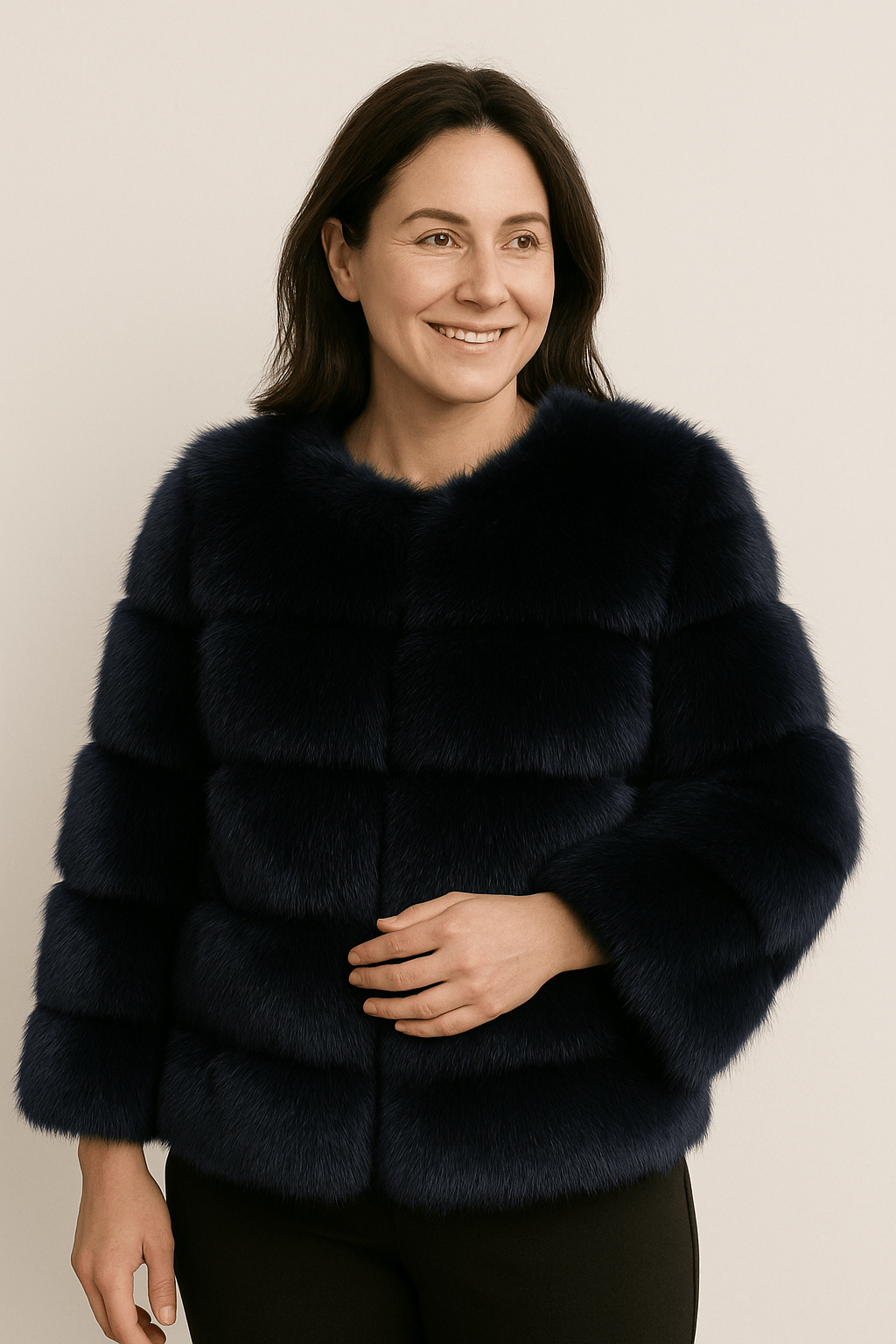 Kirsten Faux Fur Jacket Fluffy Short 17