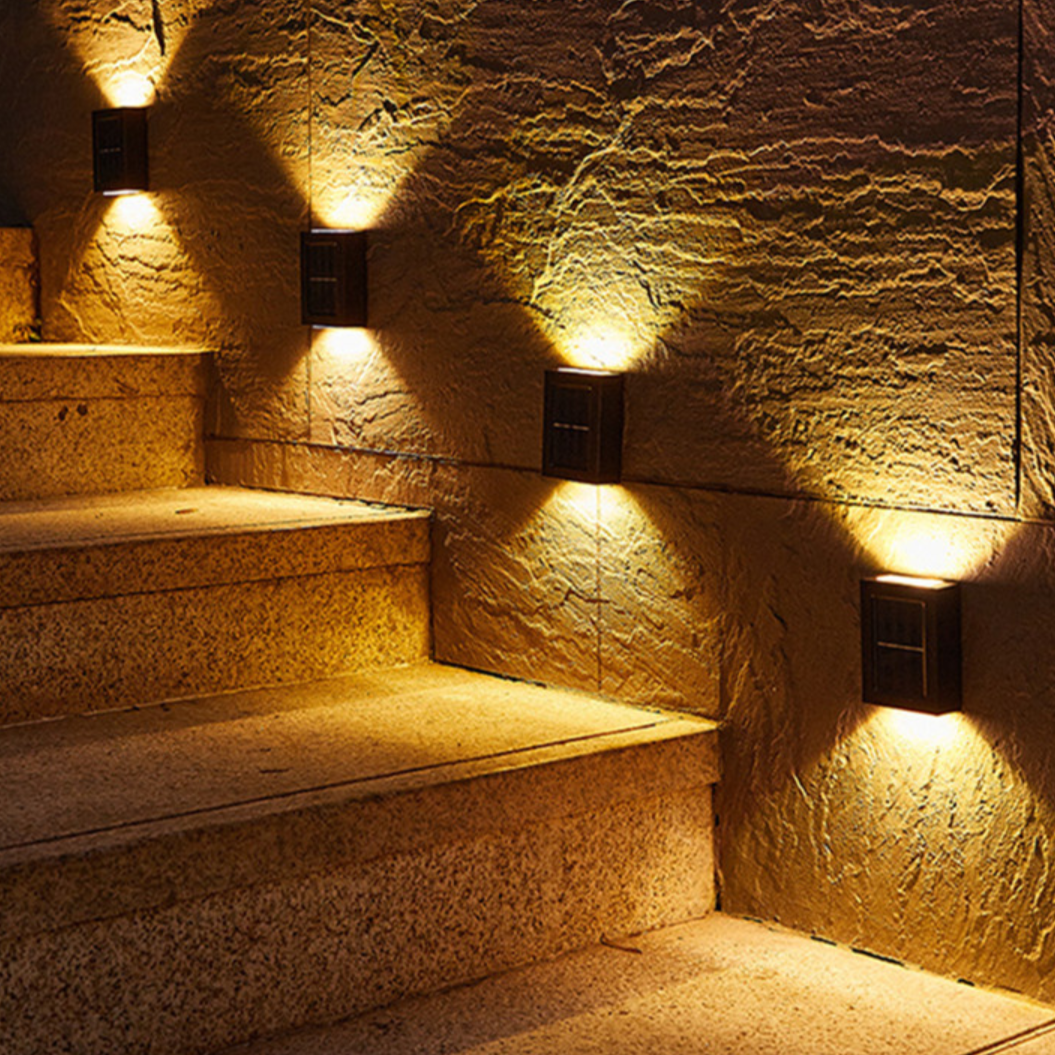 SolarGlow | Wireless LED Wall Lights for Efficient Outdoor Lighting