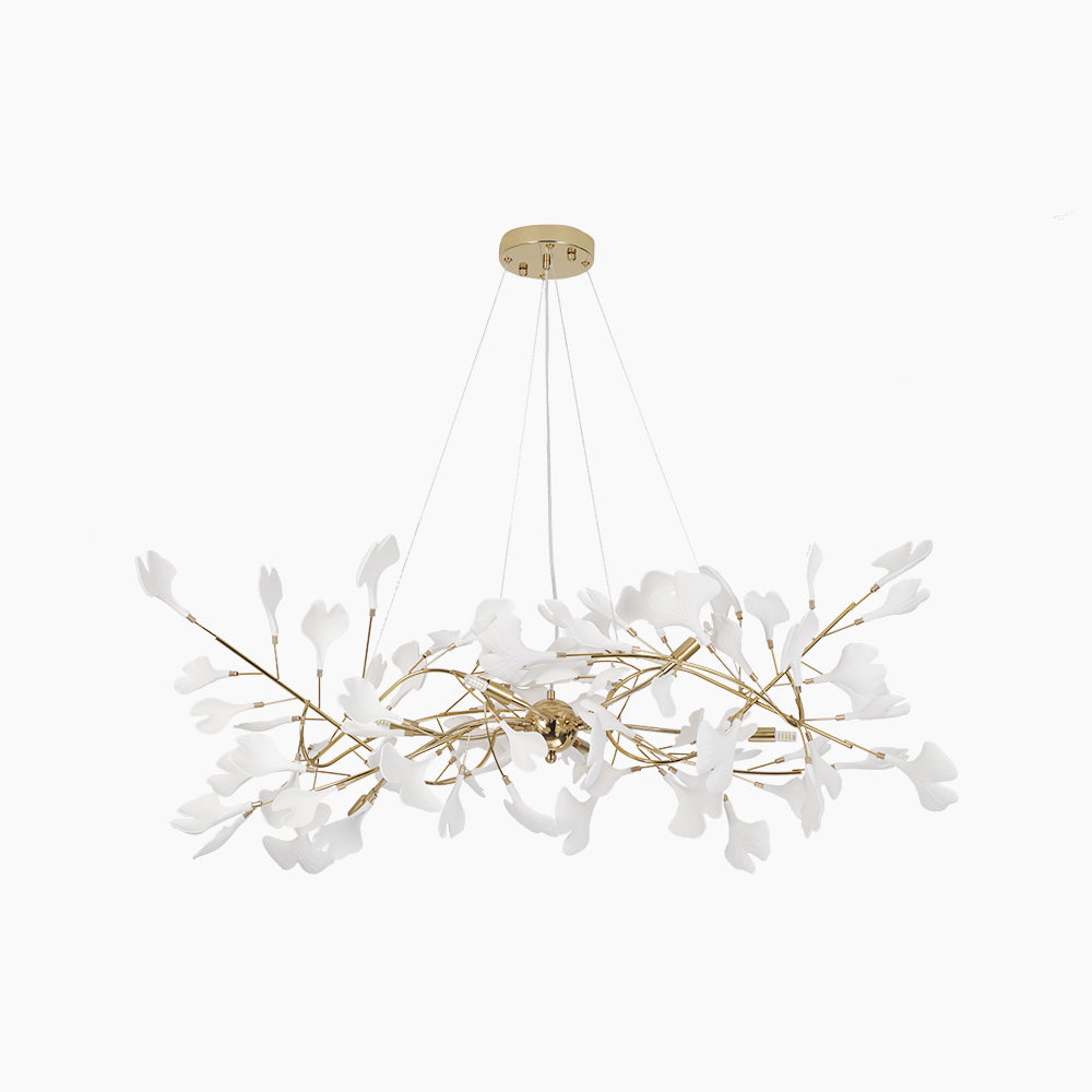NatureGlow – Elegante pendente a forma di foglia di ginkgo