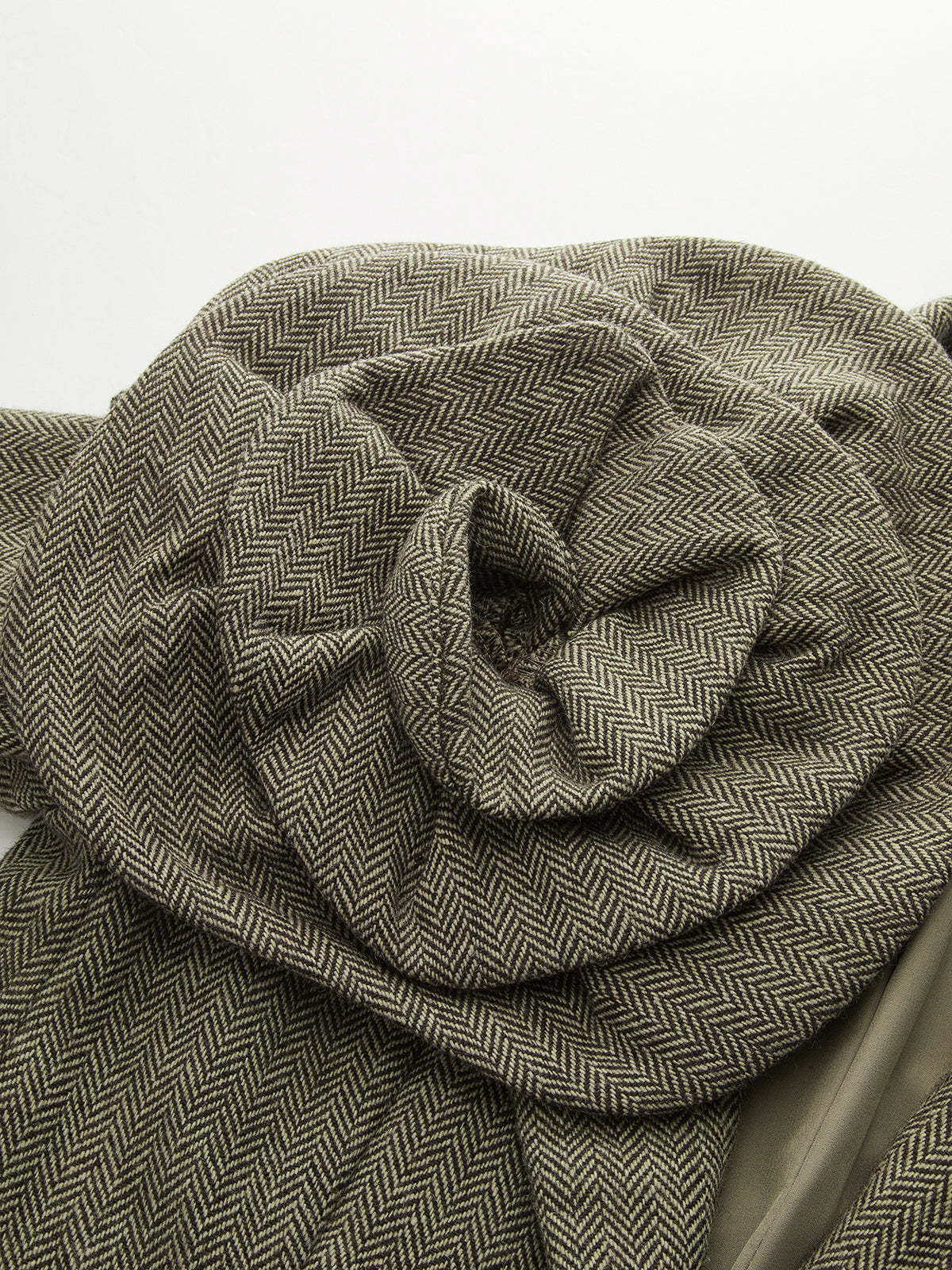 Large 3D Flower Single Button Tweed Blazer 1