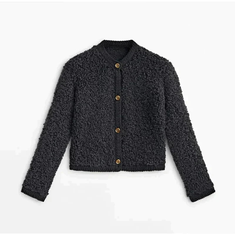 Lila | Cozy Soft Fleece Button Front Jacket for Women 5