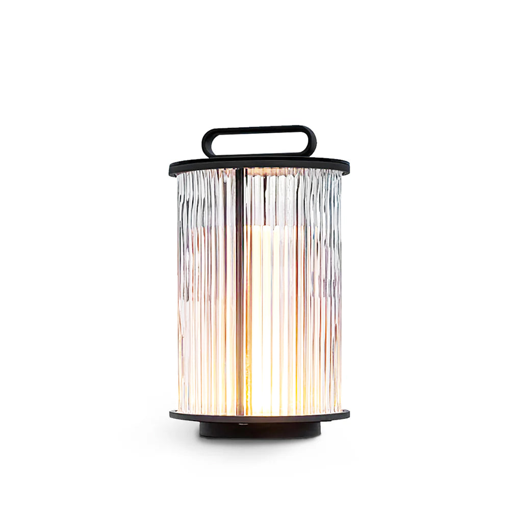 GlowSphere – Elegant Glass and Stainless Steel Garden Lamp
