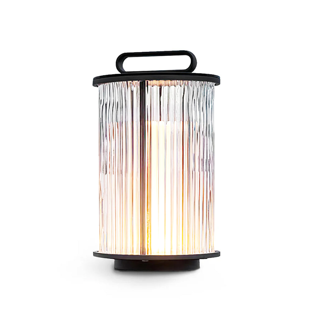 GlowSphere – Elegant Glass and Stainless Steel Garden Lamp