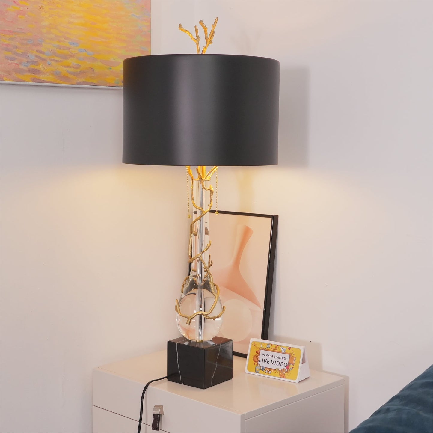 LoraLuxe - Stone Desk Lamp