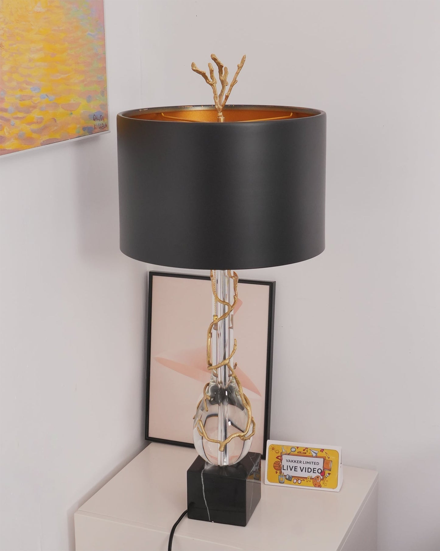 LoraLuxe - Stone Desk Lamp