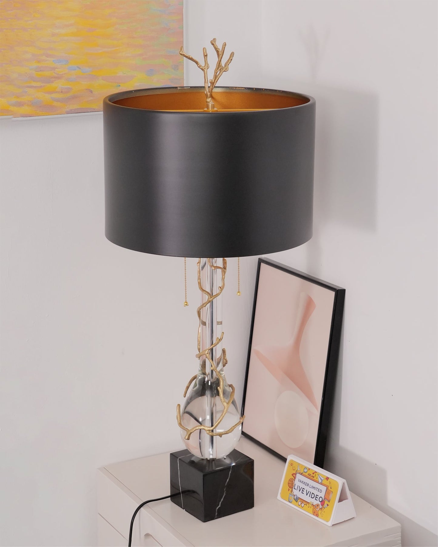LoraLuxe - Stone Desk Lamp