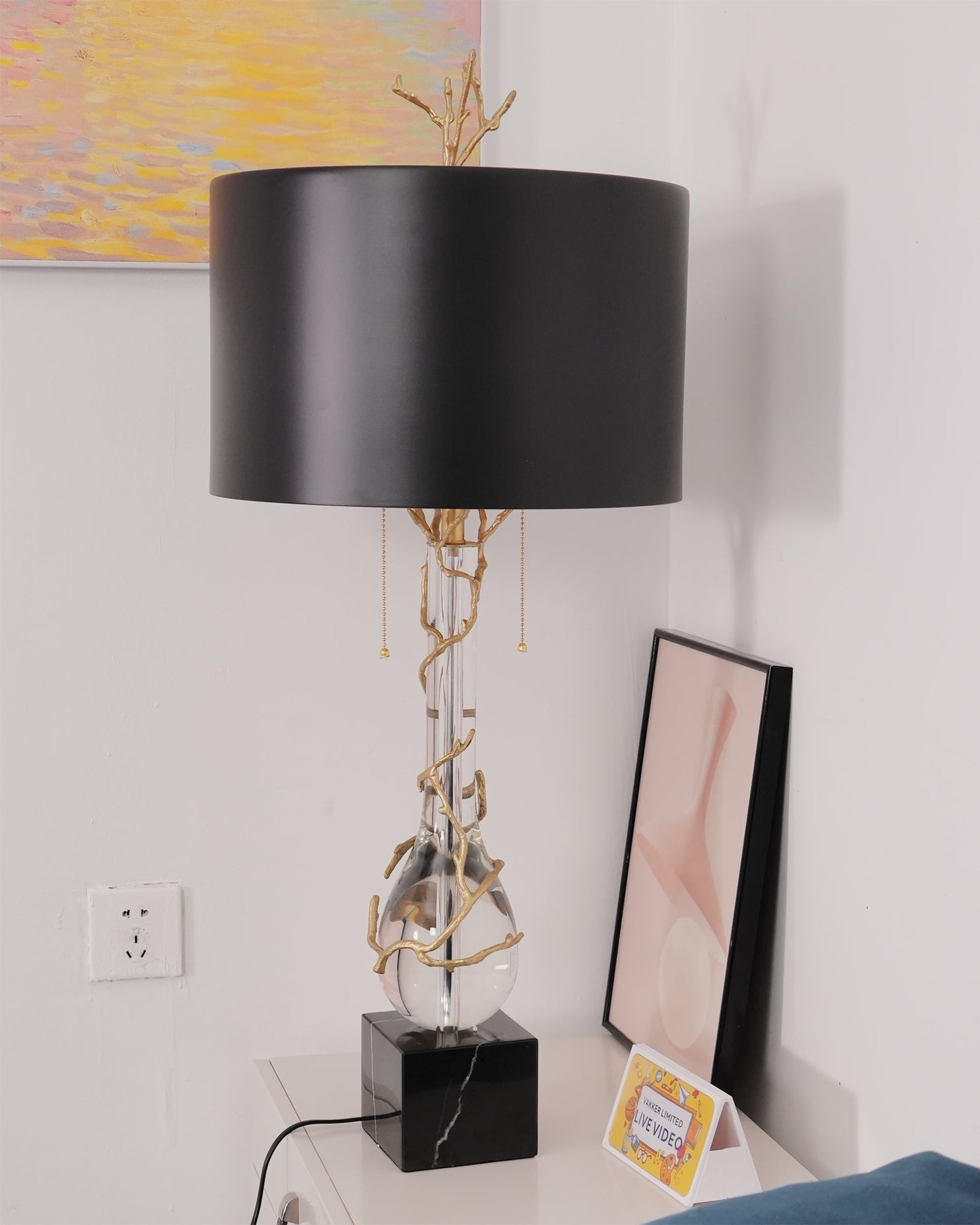 LoraLuxe - Stone Desk Lamp