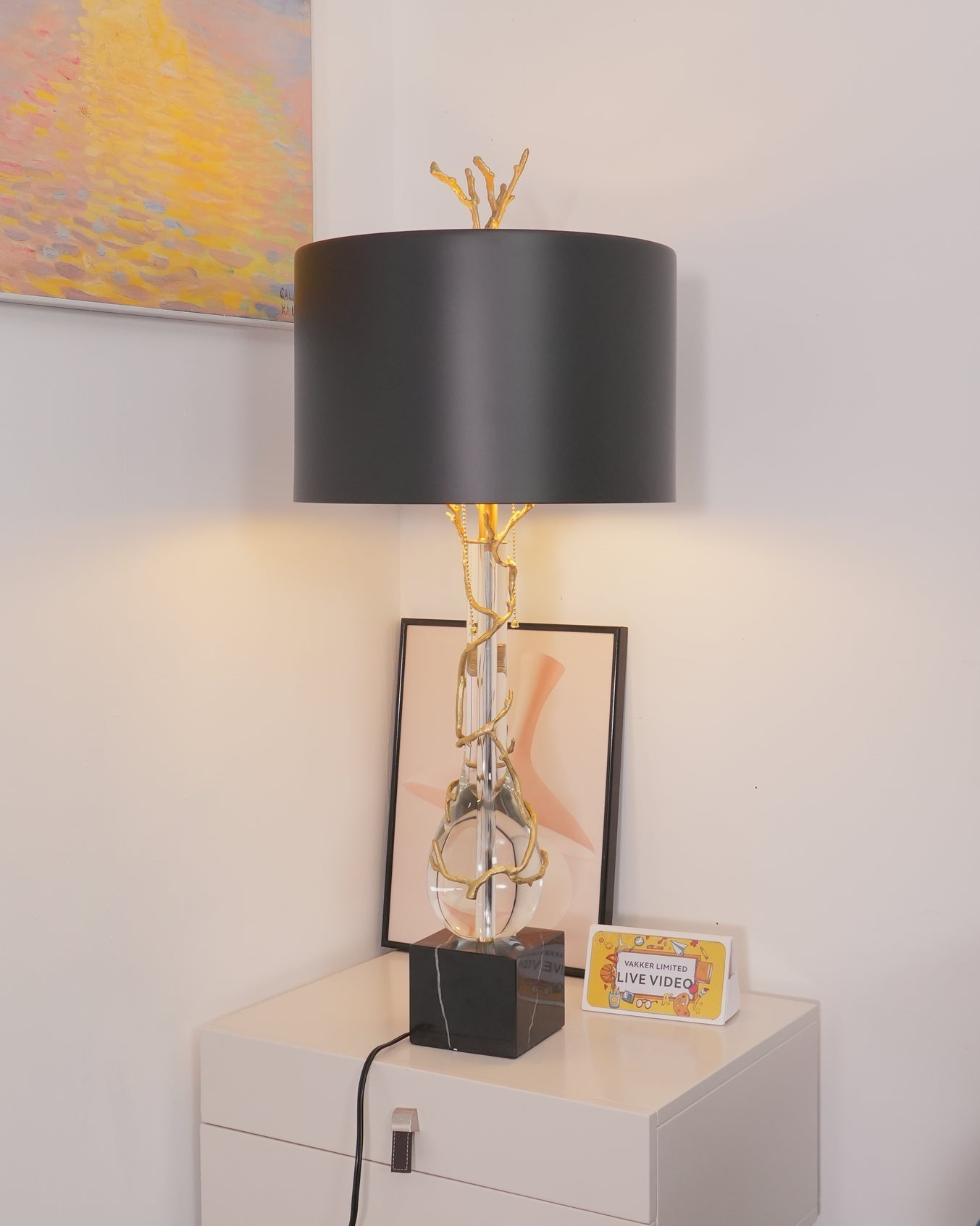 LoraLuxe - Stone Desk Lamp