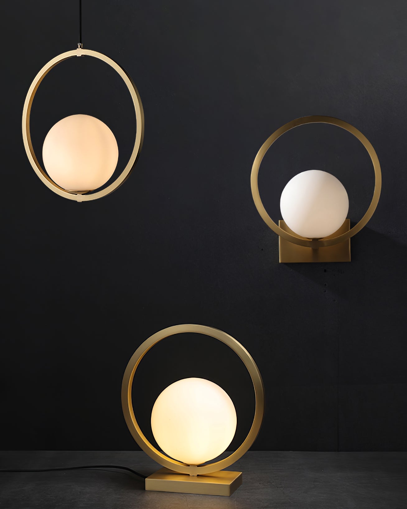 LuxeBrass - Table Lamp with Brass Touch and Atmospheric Lighting