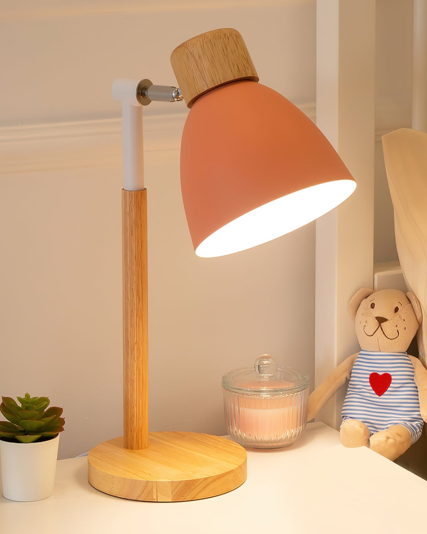 GentleHue - Wooden Lamp with Soft, Macaron-Inspired Colours