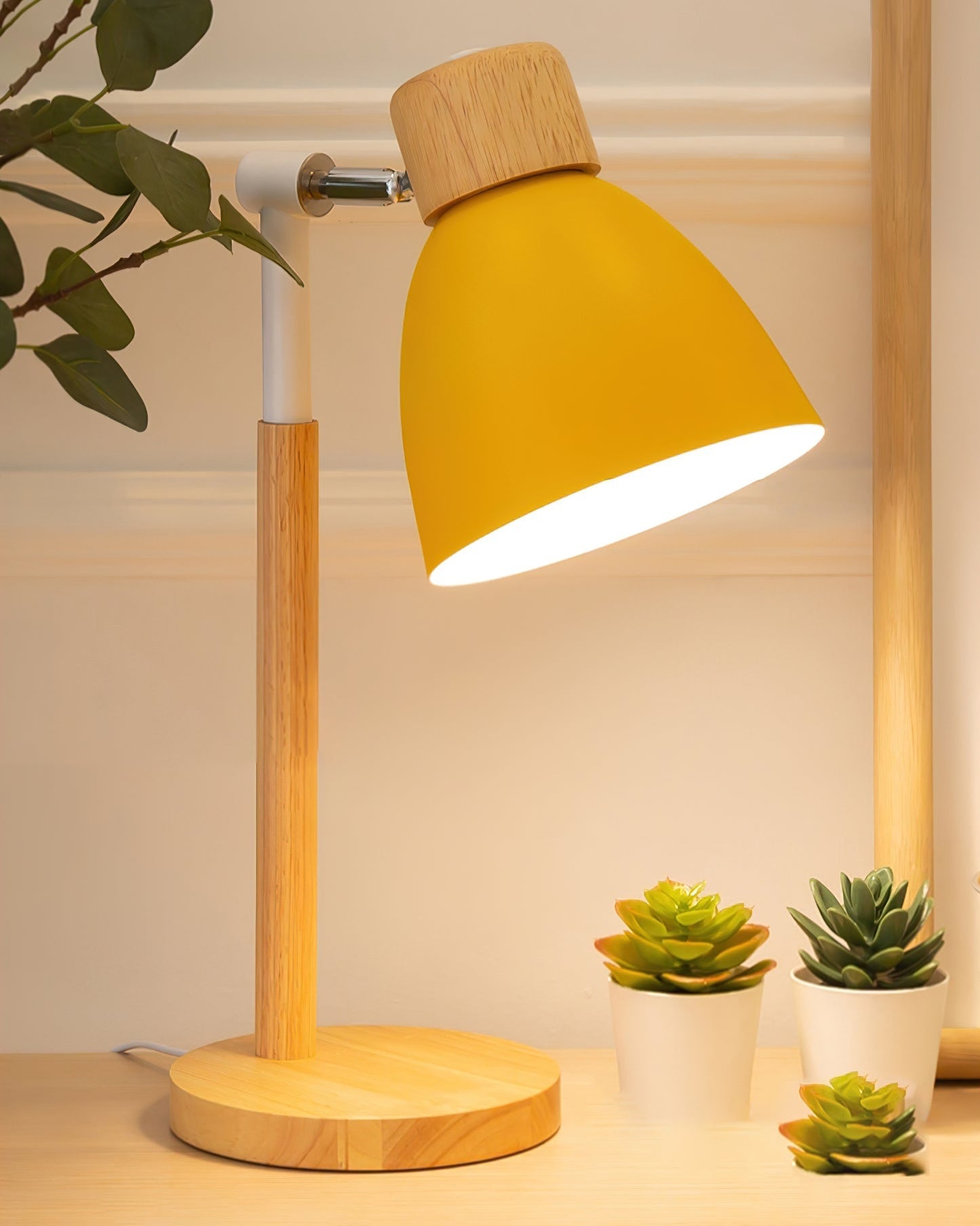 GentleHue - Wooden Lamp with Soft, Macaron-Inspired Colours