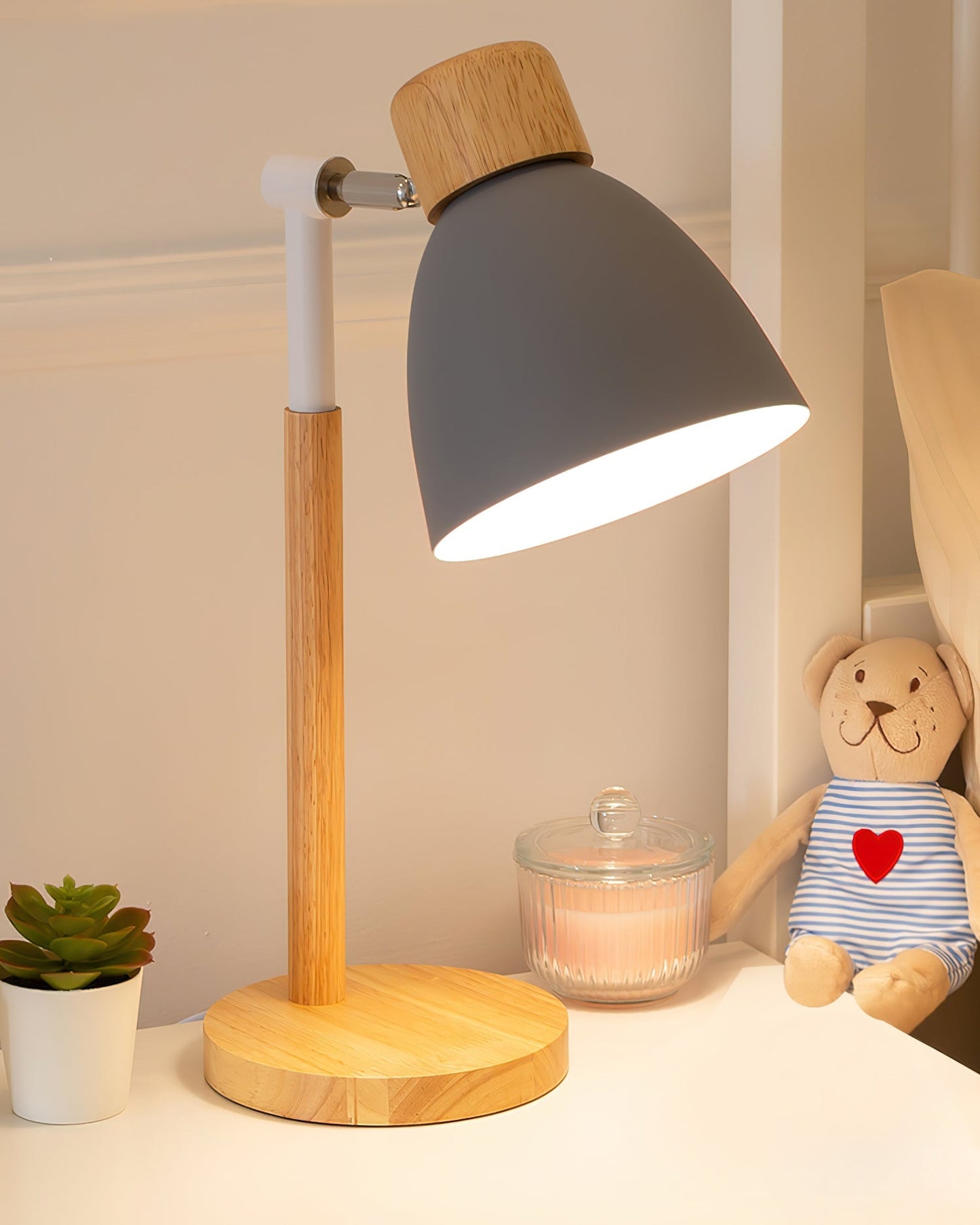 GentleHue - Wooden Lamp with Soft, Macaron-Inspired Colours