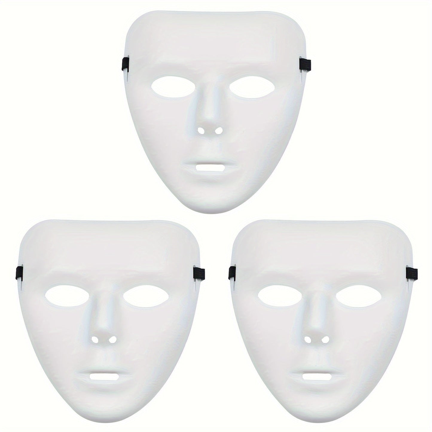 Men’s Full Face Plastic Halloween Mask | Anonymous Cosplay 3