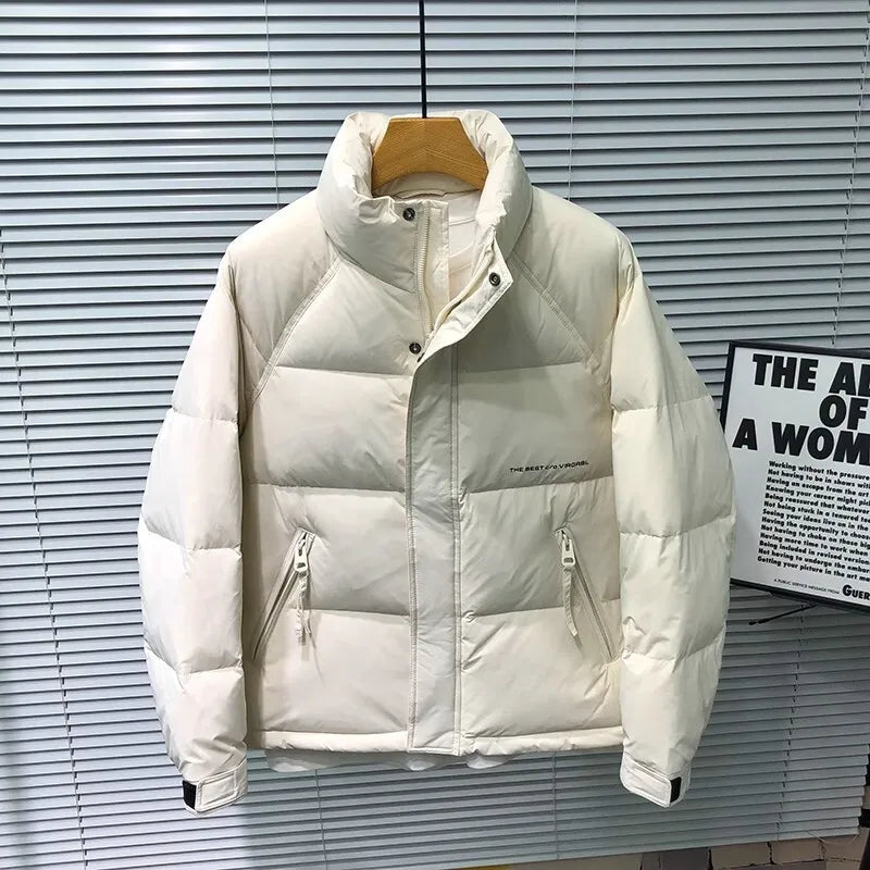 Men's Thick Padded Down Jacket – Lightweight Insulated Winter Coat for Casual Style 2