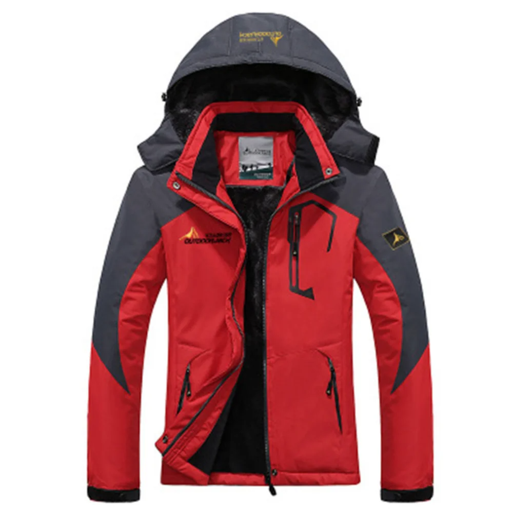 Men's Windproof Parka Jacket with Fur-Lined Hood and Zipped Pockets - Warm Winter Jacket for Men 2